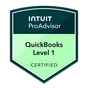 Intuit QuickBooks Level 1 badge
