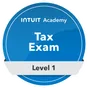 Intuit Tax Exam Level 1 badge